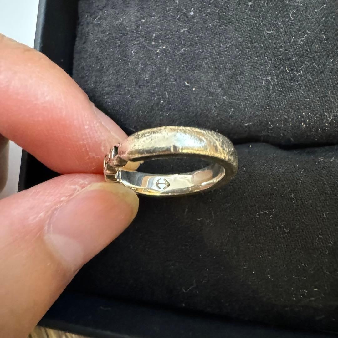 HOORSENBUHS Trilink/Pinky Ring US 4 Ron Herman Brand Silver Ring for Men USED