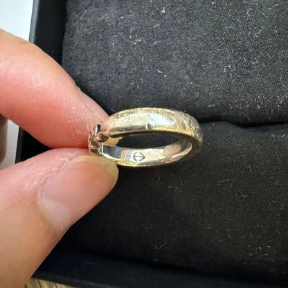 HOORSENBUHS Trilink/Pinky Ring US 4 Ron Herman Brand Silver Ring for Men USED