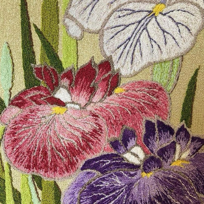 Embroidery art, cultural embroidery, Showa retro, Japanese-style interior
