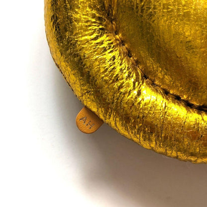 ANYA HINDMARCH Smile Bag Charm Key Charm Metallic Gold One of a Kind