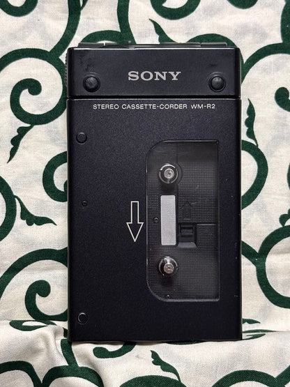 SONY WM-R2 Stereo Cassette Walkman, cleaned, includes instruction manual.