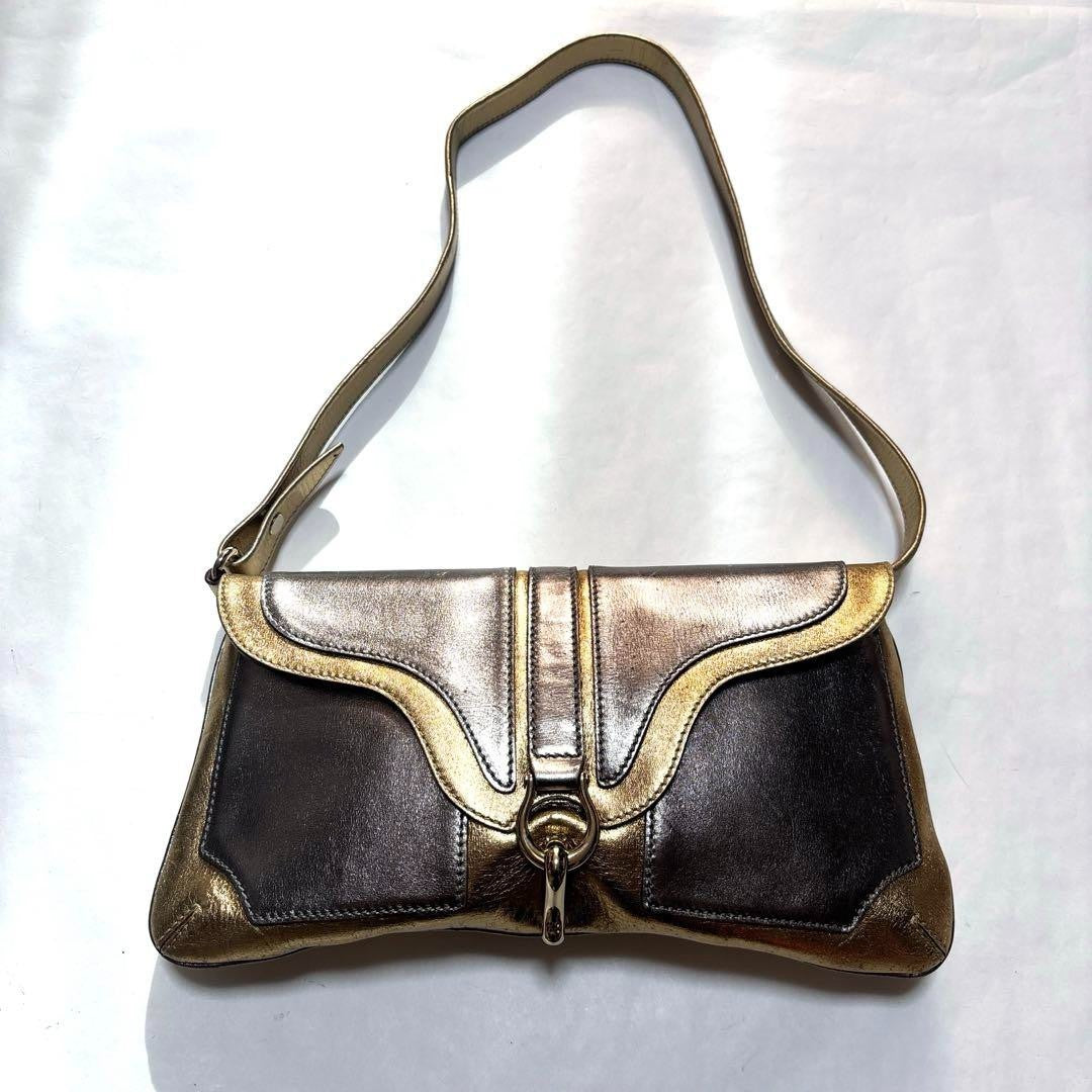 Kate Spade Gold Silver Shoulder Bag