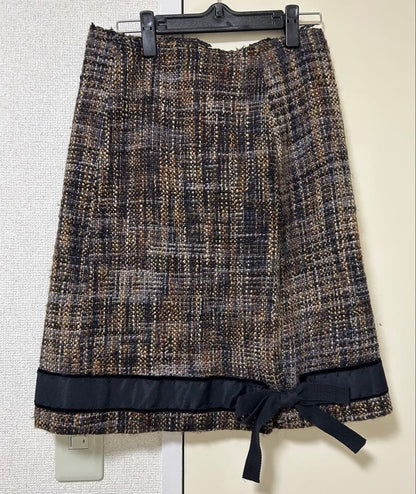 PRADA Skirt Size 44 Tweed Material Knee Length Excellent Condition