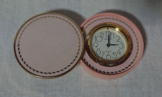 Showa Retro SEIKO Compact Quartz Alarm Clock