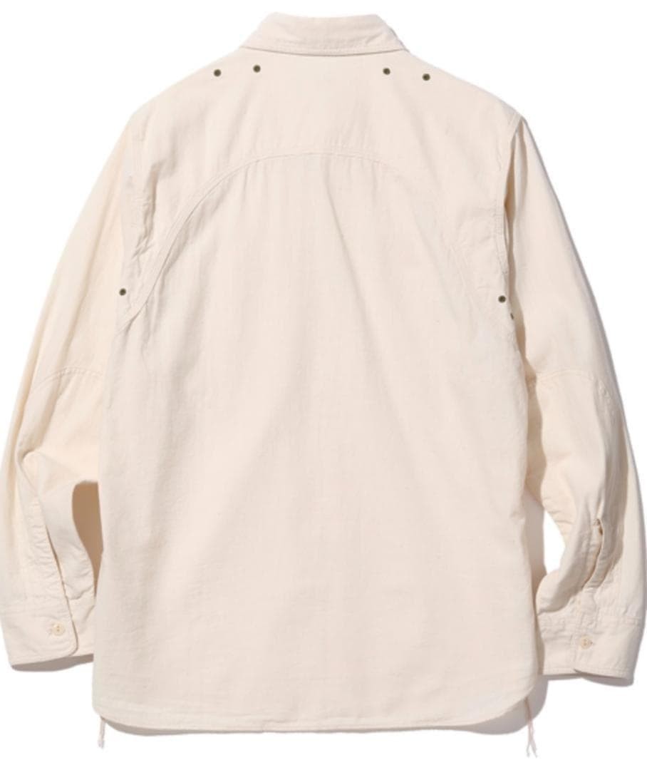 SUGAR CANE 5oz Chambray Work Shirt Size XL White Double Shoulder Rare Japan