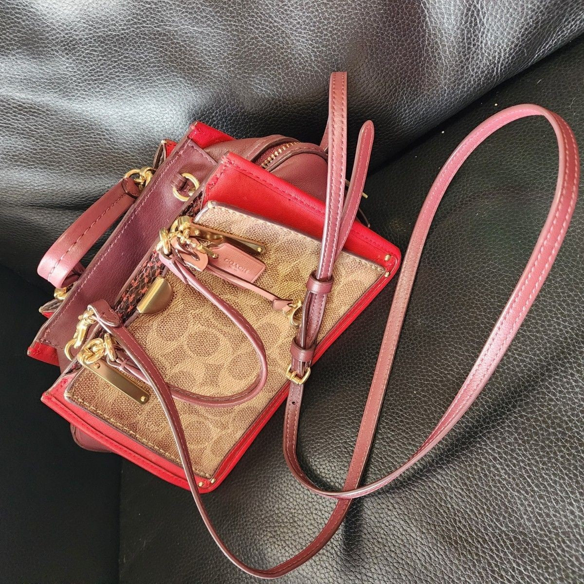 COACH shoulder bag Dreamer 21 bag signature mini Bosto