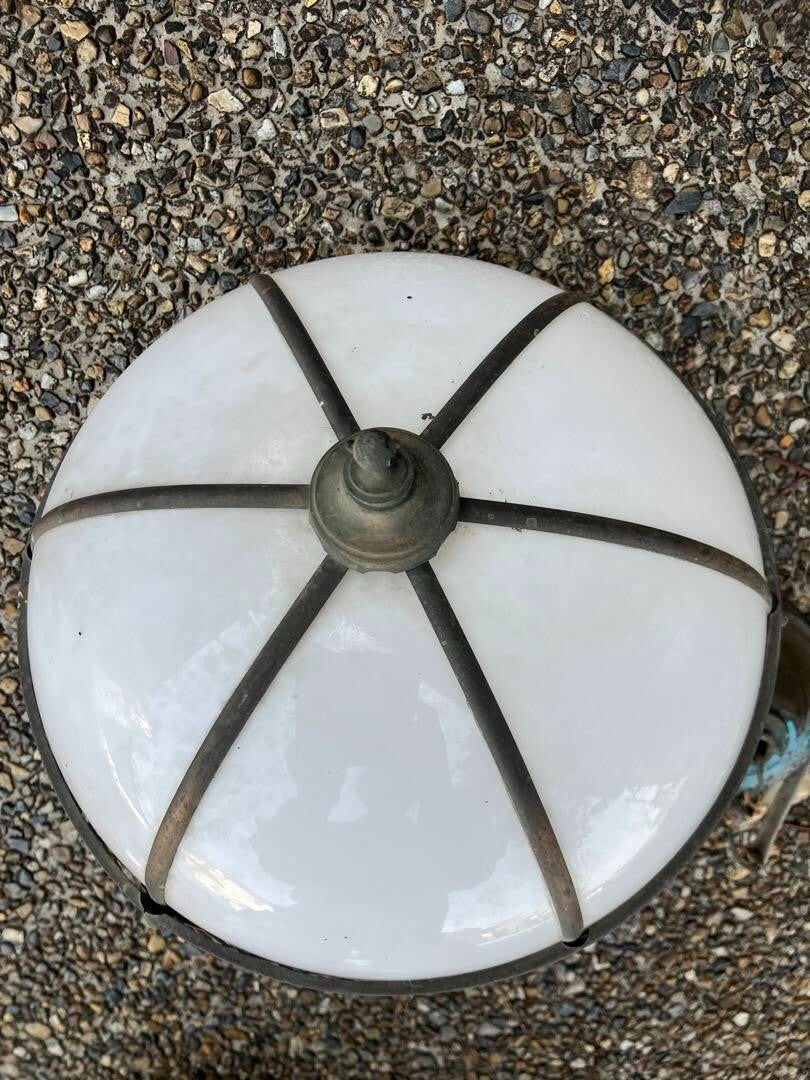 Retro Vintage Milky white / lampshade Sphere lampshade Copper