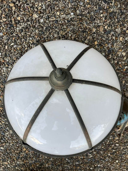 Retro Vintage Milky white / lampshade Sphere lampshade Copper