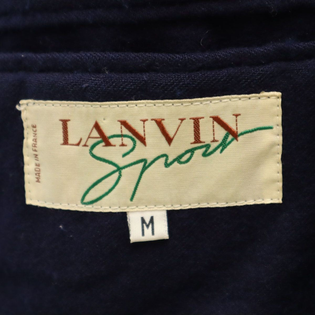 LANVIN SPORT 80s 90s Old Jacket M khaki Men's