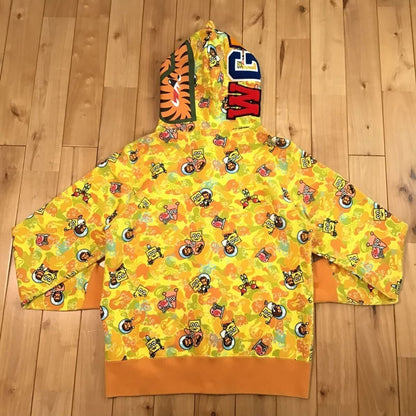 BAPE × Sponge Bob Milo shark full zip hoodie A Bathing Ape Size L Used