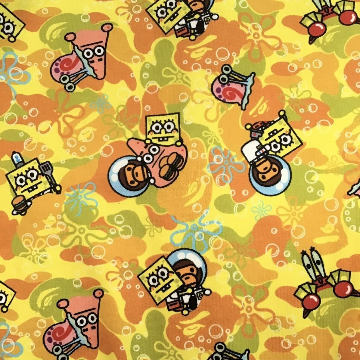 BAPE × Sponge Bob Milo shark full zip hoodie A Bathing Ape Size L Used