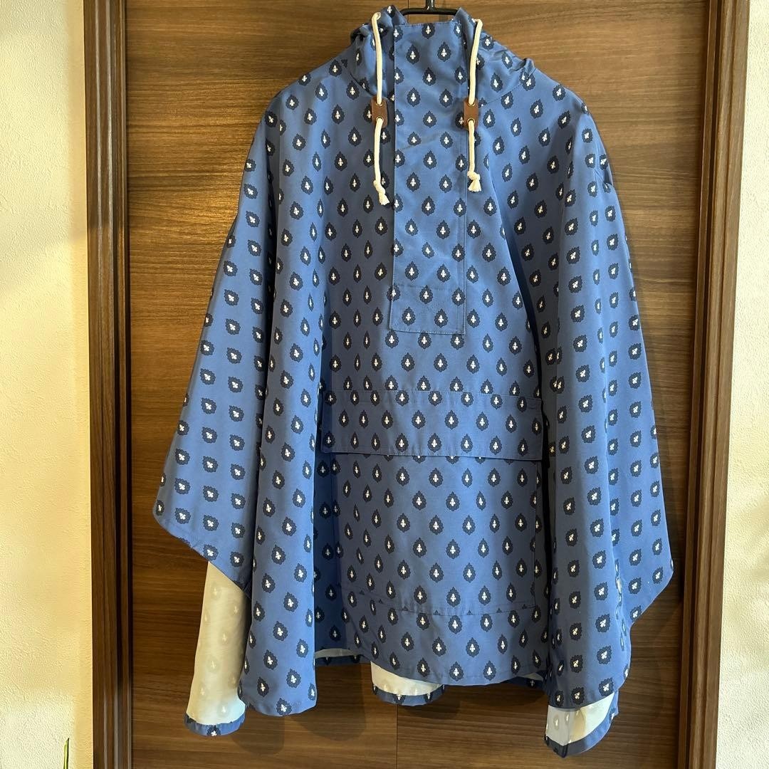 Marine Francaise Nîmes Les Olivades Blue Poncho Hood Water-Resist JAPAN