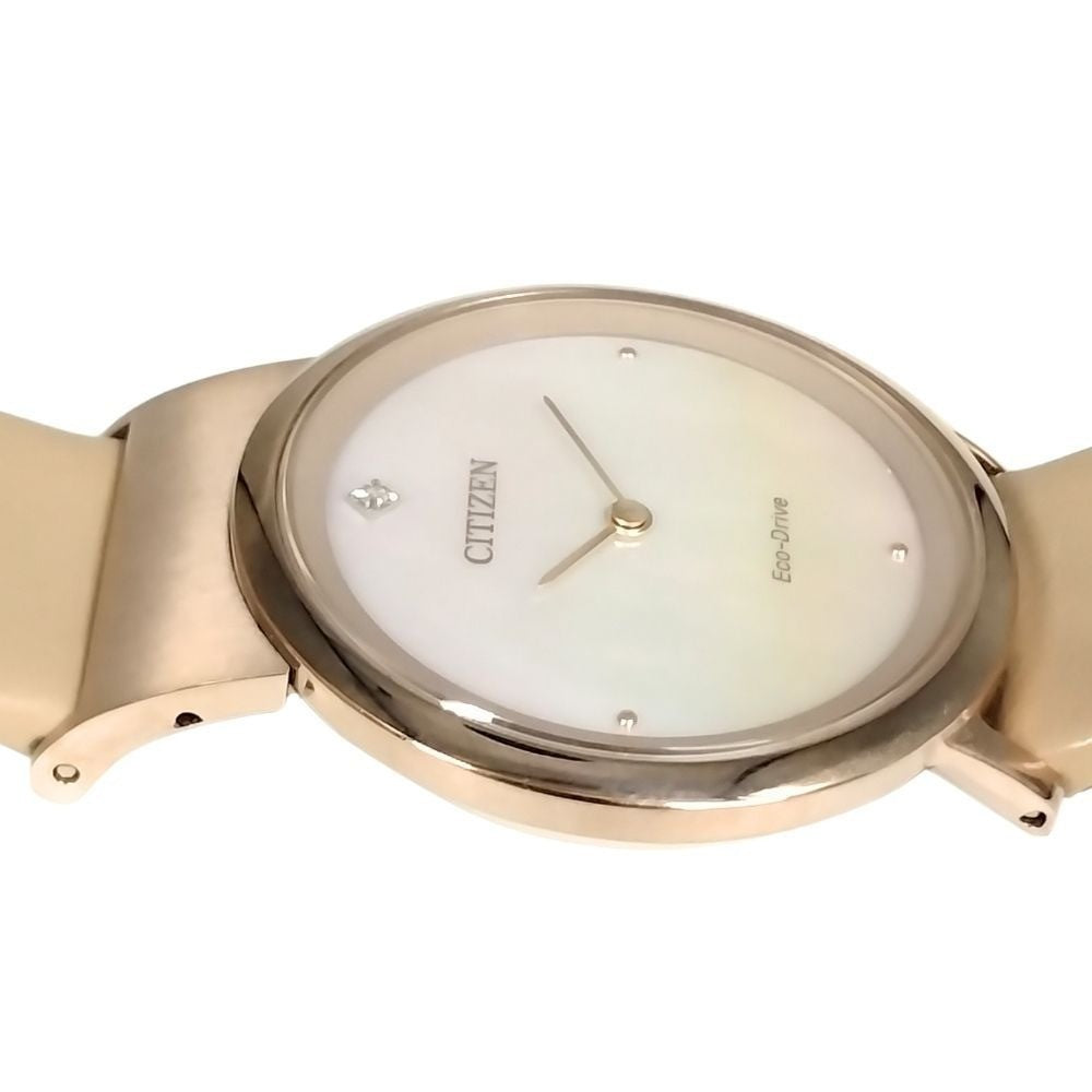 Citizen G620-S123194 Eco Drive Lady Ivory Watch Used 30mm