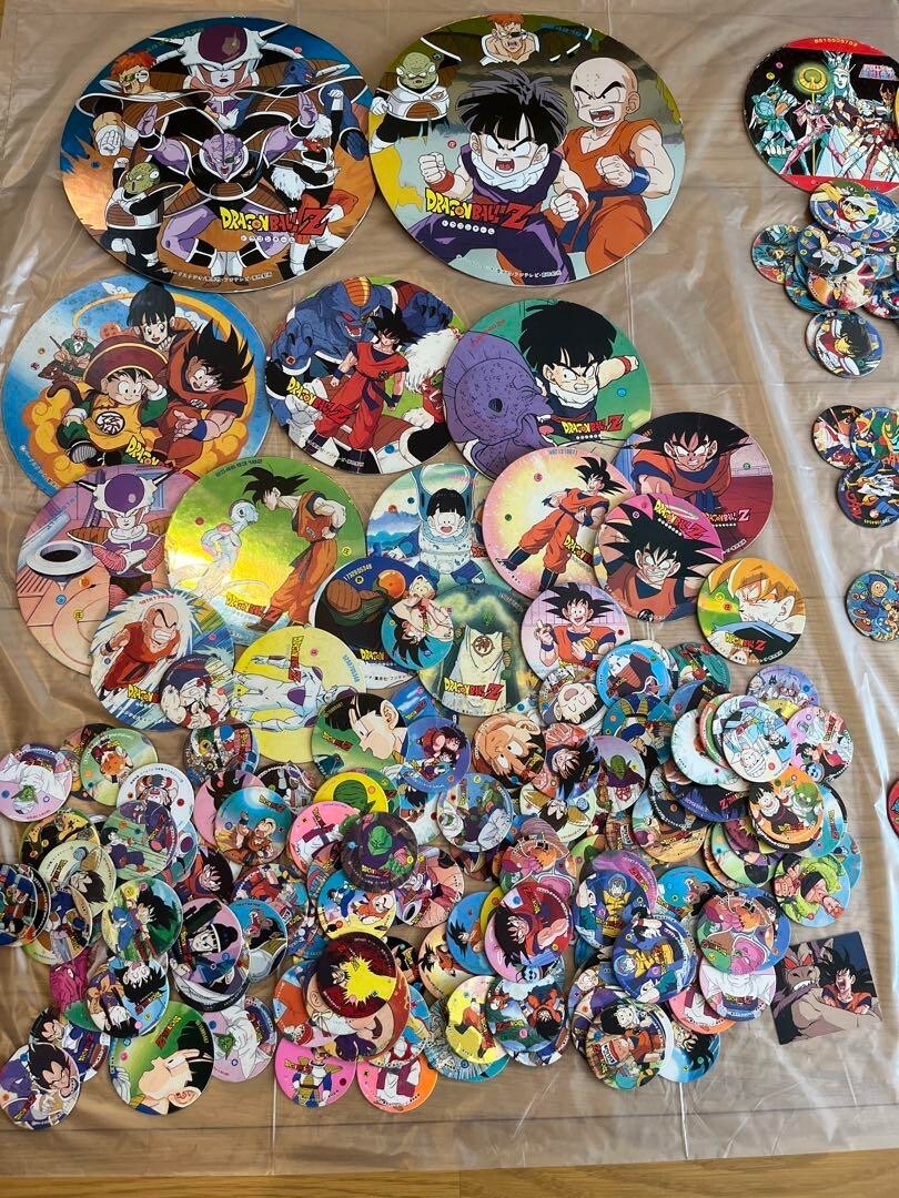Dragon Ball Menko Bulk Lot - Retro Round & Square Cards, Vintage Collectibles JP