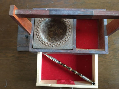 Showa Retro Handmade Tobacco Tool Set with Kissel