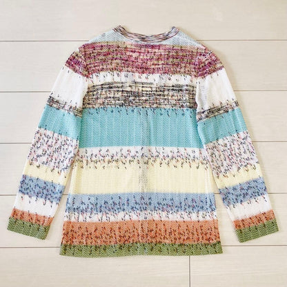 Missoni Women L Cardigan Multicolor Cotton Blend Size 42 Almost unused Luxury