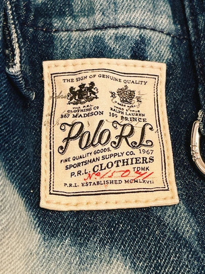 Polo Ralph Lauren Denim Mini Tote Bag Vintage Style PRL Patch Blue Rare Casual