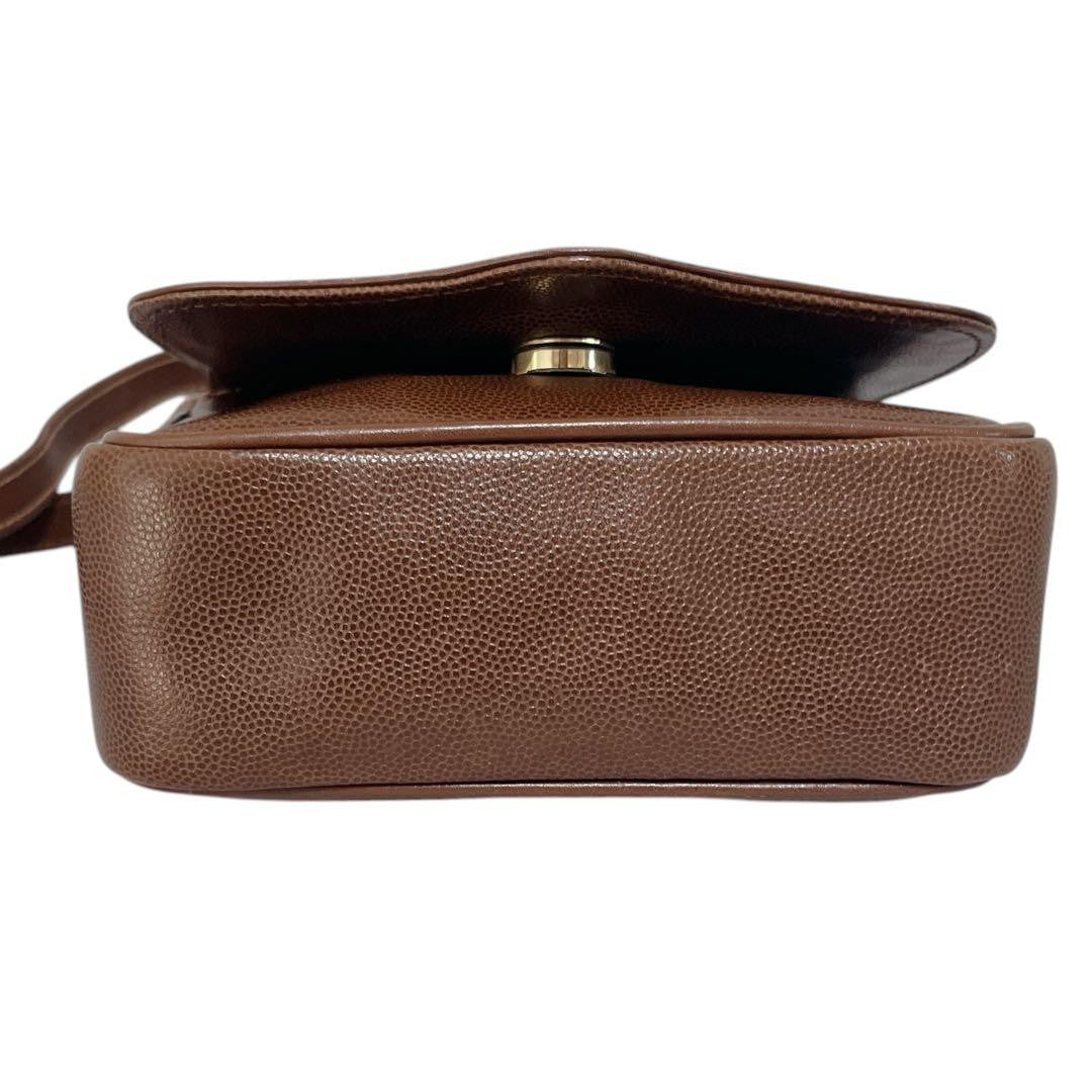 "Lanvin Mini Crossbody Shoulder Bag Brown Leather Logo Rare Authentic" /Used++