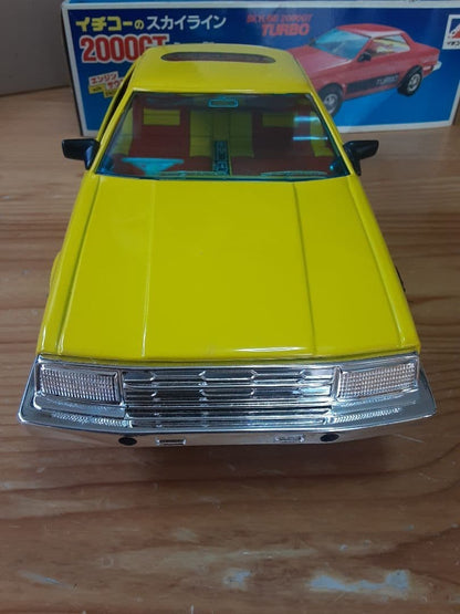 Nissan Skyline 2000 GT Turbo Ichiko Tin Miniature Car Showa Retro