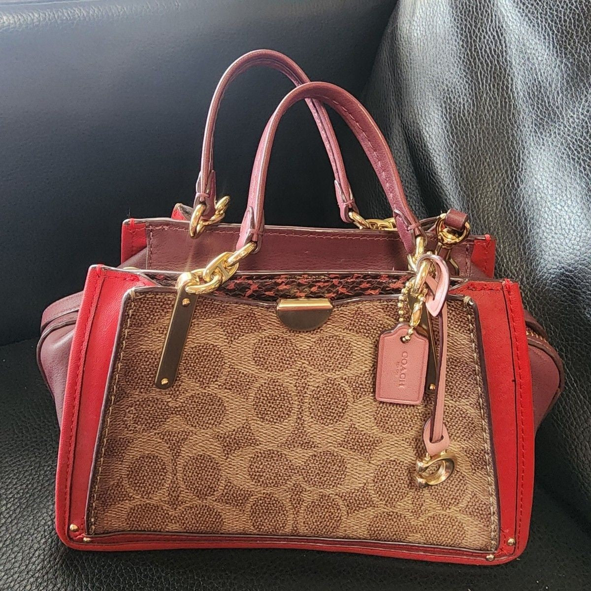 COACH shoulder bag Dreamer 21 bag signature mini Bosto