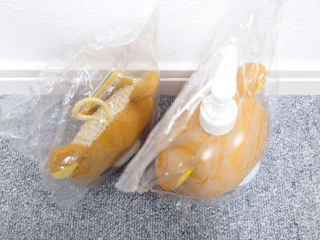 Rilakkuma Bath Set Cutout Tray, Dispenser, Sponge Unopened, Used