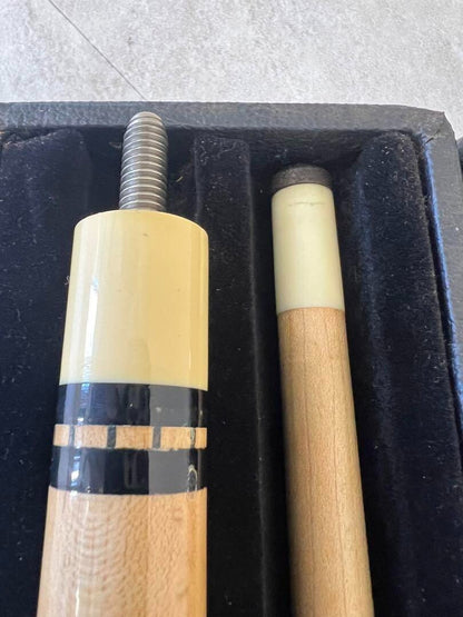 Billiard Cue Stick With Paul Huebler Vintage Case