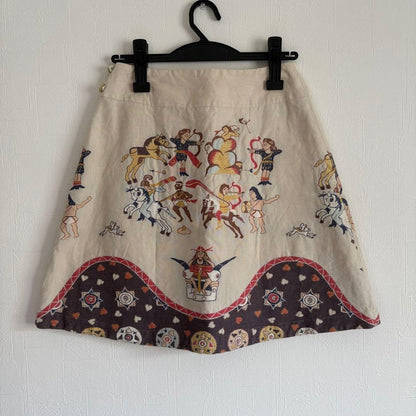 Bernhard Willhelm 2004 S/S Vintage Skirt, Size 34, Ethnic Pattern