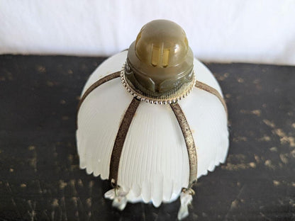 Showa retro, ceramic, girl, air freshener container, chandelier, glass, Japanese