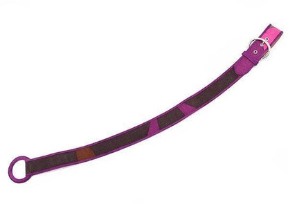 EMILIO PUCCI Leather x Corduroy Pucci Pattern Ring Belt Purple