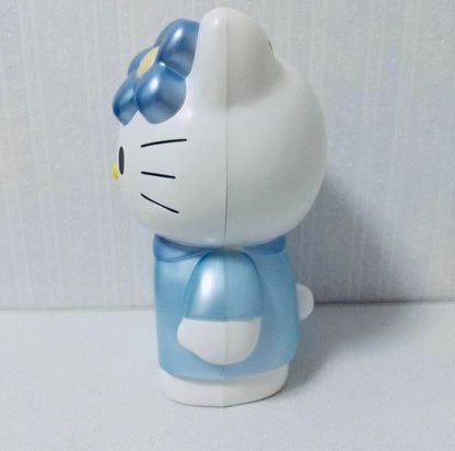 Rare Hello Kitty Nurse Alarm Clock Large Blue Sanrio R429 Rhythm Tested