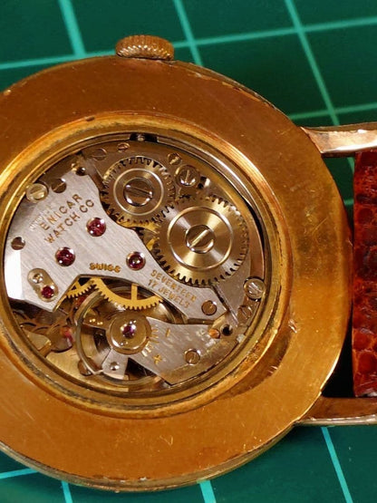Vintage Enicar Ultrasonic Budweiser Hand-wound Watch With Original Box
