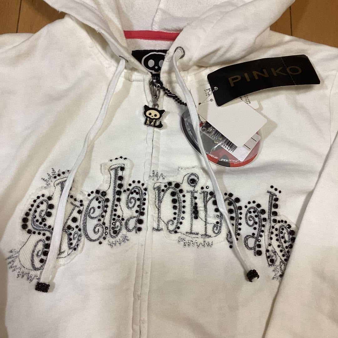 Rare Skelanimals Zip Hoodie Black Womens M NWT Vintage Style Japan