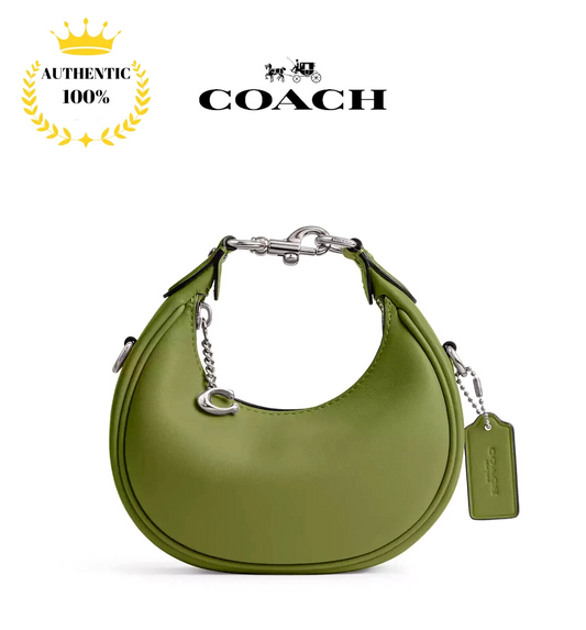 ❤️ COACH Jonie Crossbody 2way Mini Bag CR508 LHX1J Dark Lime Glovetanned Leather