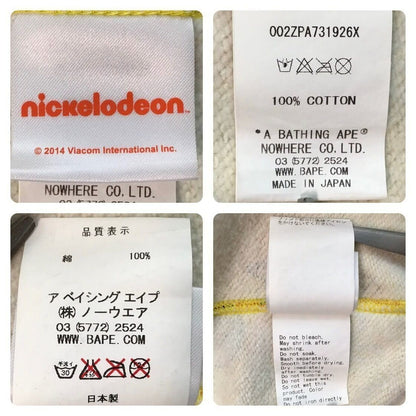 BAPE × Sponge Bob Milo shark full zip hoodie A Bathing Ape Size L Used