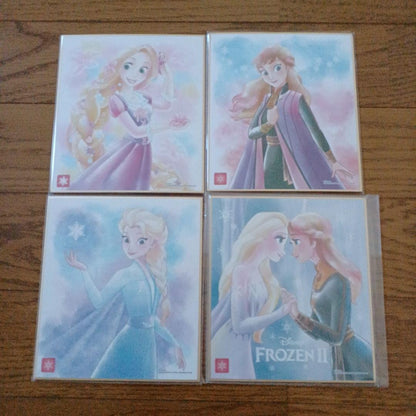 BANDAI Disney Shikishi Art: Elsa, Anna, Rapunzel
