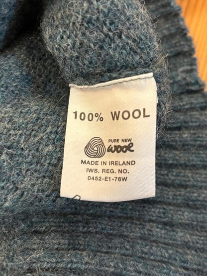 L.L. Bean Wool Knit Sweater Made in Ireland Men L 80s-90s Vintage