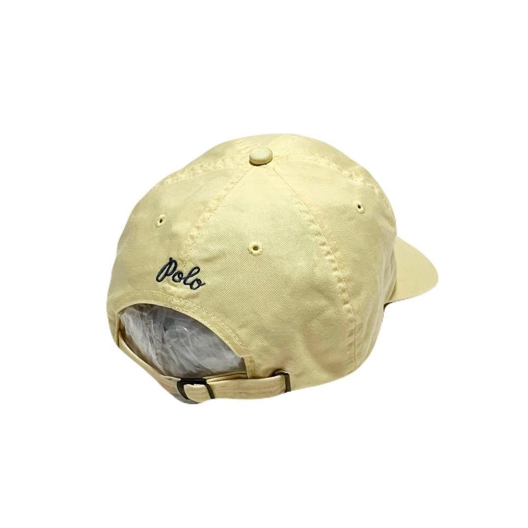Ralph Lauren Men Hat Vintage Polo Sport Cotton Cap Marlin Embroidery Yellow Limi