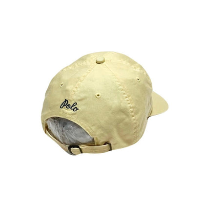 Ralph Lauren Men Hat Vintage Polo Sport Cotton Cap Marlin Embroidery Yellow Limi