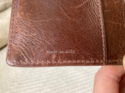 Kate Spade Genuine Leather Planner with Ruler Refills, Brown