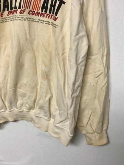 RALLIART ADVAN Graphic Trainer Cream Cotton Vintage Men's Rallywear
