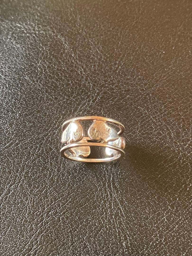Snoopy Silver 925 Spinner Ring Size 9 Vintage Rare Character Band