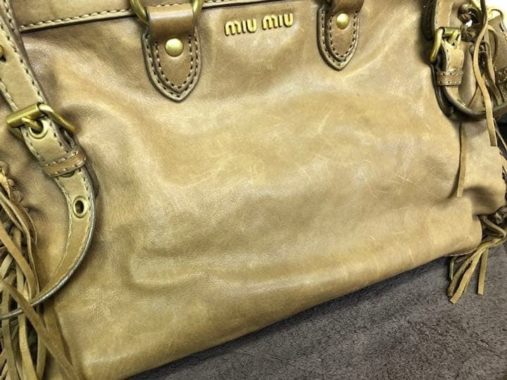 miumiu Miu Miu Fringe Shoulder Bag 2way USED JAPAN