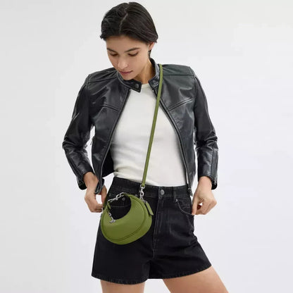 ❤️ COACH Jonie Crossbody 2way Mini Bag CR508 LHX1J Dark Lime Glovetanned Leather