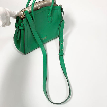 Kate Spade 2way Handbag Shoulder Bag Knot Medium Satchel Green