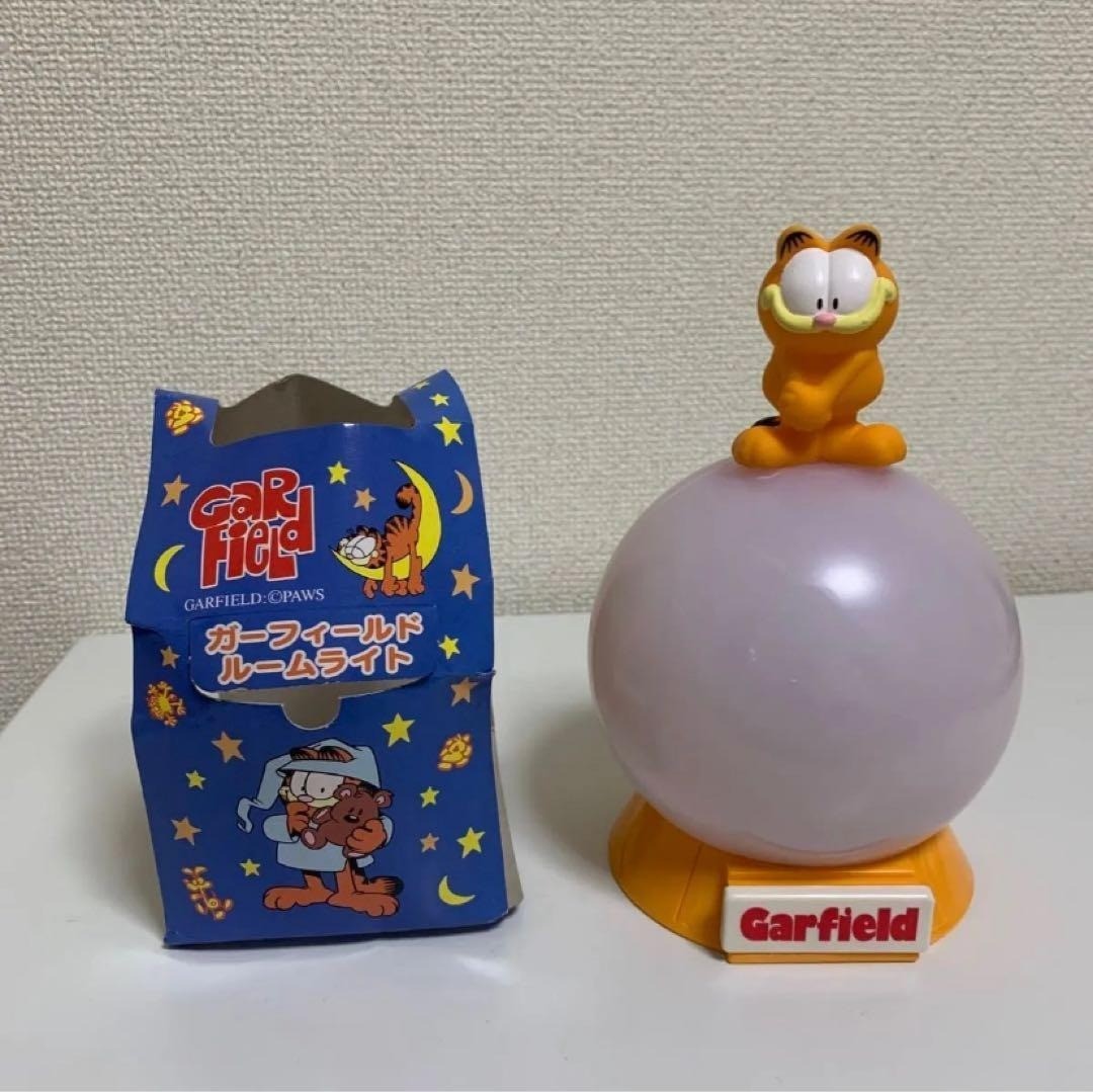 Garfield Room Light Vintage Heisei Retro Collectible Desk Lamp Rare Glow
