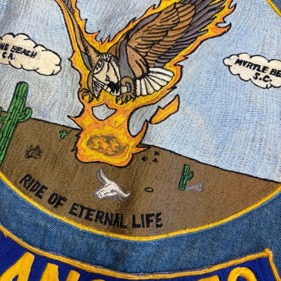 Wrangler Men Denim Vest Patch Vintage Limited Edition Rare Model American Casual