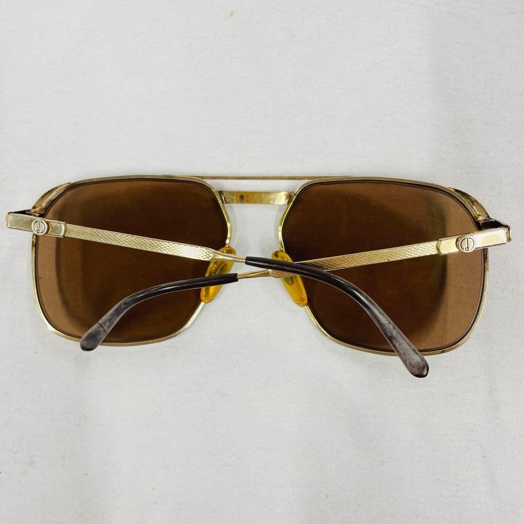 DUNHILL CP-A0167 Men’s Sunglasses Retro Vintage Brown Lens Gold Flame With Case