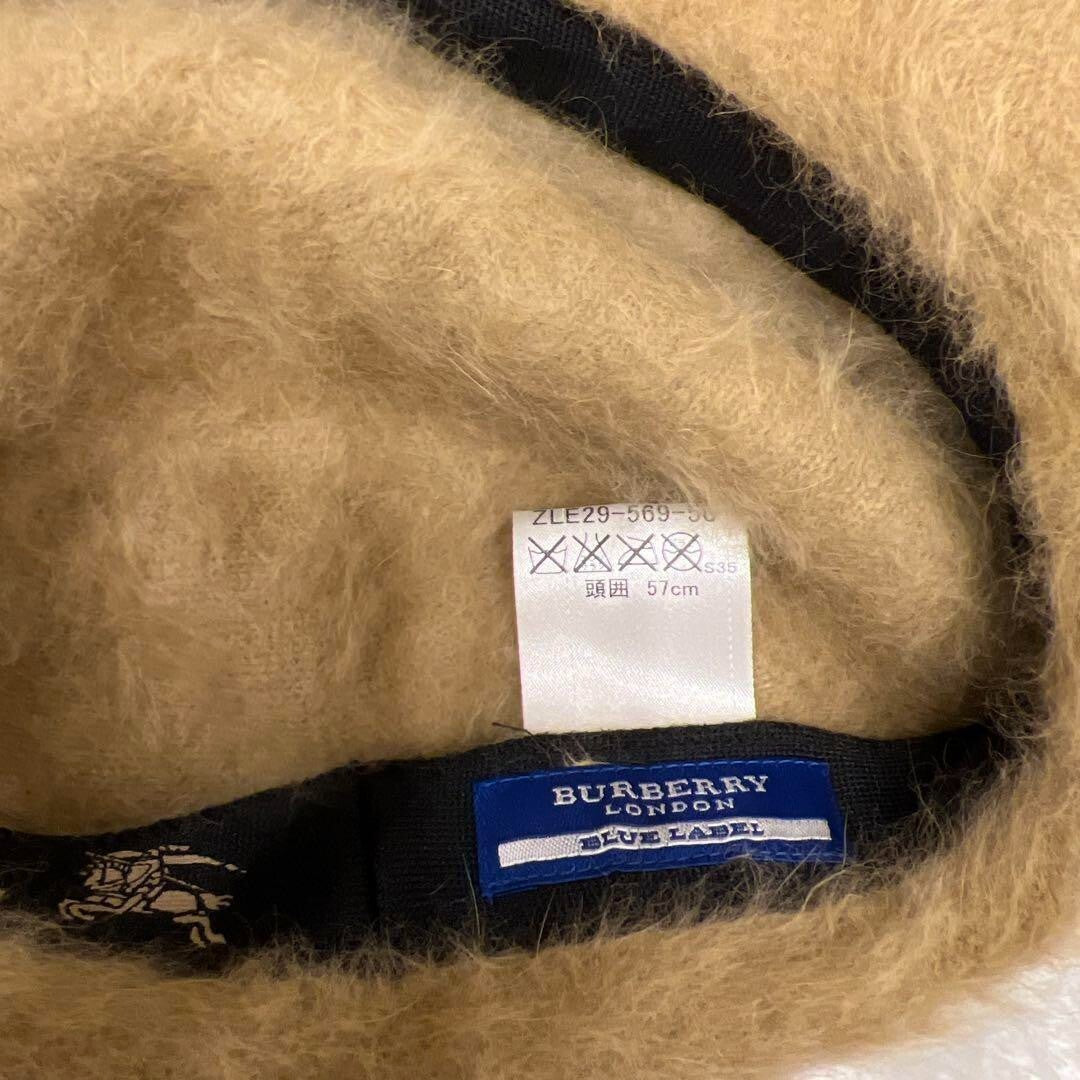 Burberry Blue Label Beret Beige Women Hat Accessory Original