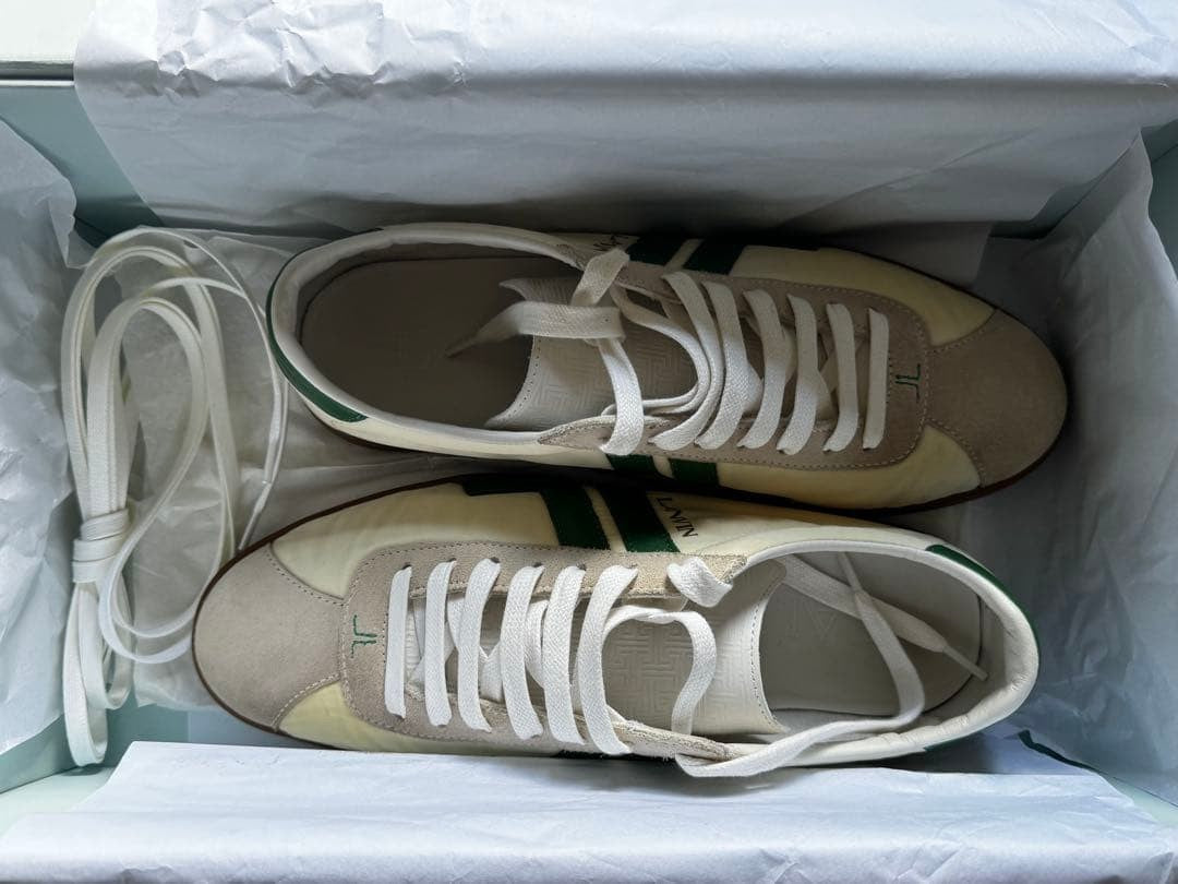 Men 8.5US Lanvin White/Green Sneakers Limited Edition Rare Model VHTF Shoes Pre