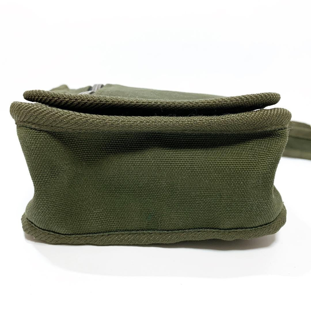 Authentic marimekko Mini Shoulder Bag Messenger Bag Olive Green Women Unisex